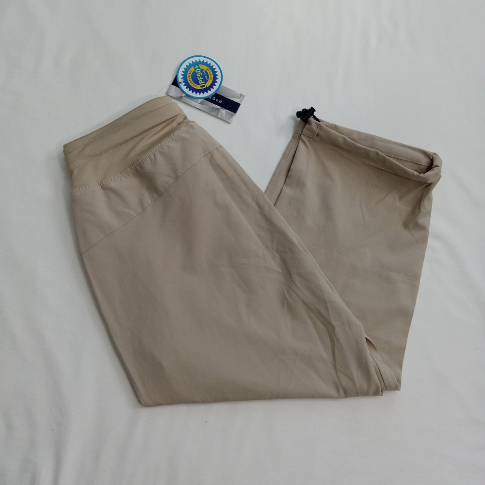 RlaGed Pants Capri Activewear Stretch UPF 50 Zippered Pockets Drawstring Small - Picture 13 of 16